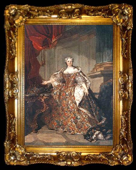 framed  Louis Tocque Queen of France, ta009-2
